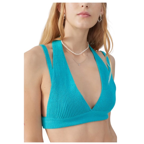 UO Strappy Sweater Crop Top Rib Knit Top NWT size S, M and L - Picture 1 of 4